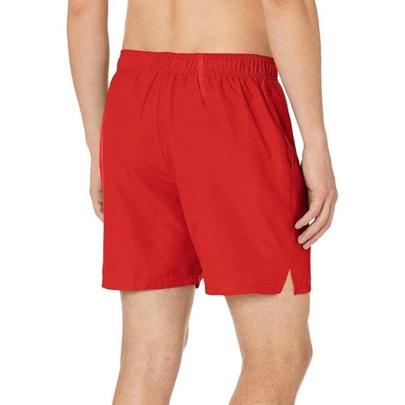 Nike Men's Swim Shorts 7" Volley Shorts Swim Trunks Red Size‎ M - Picture 2 of 3